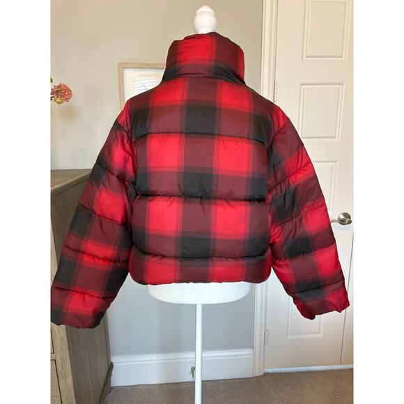 Old Navy | NWT, Buffalo Red/Black Plaid Puffer Jacket | Med - Picture 9 of 13